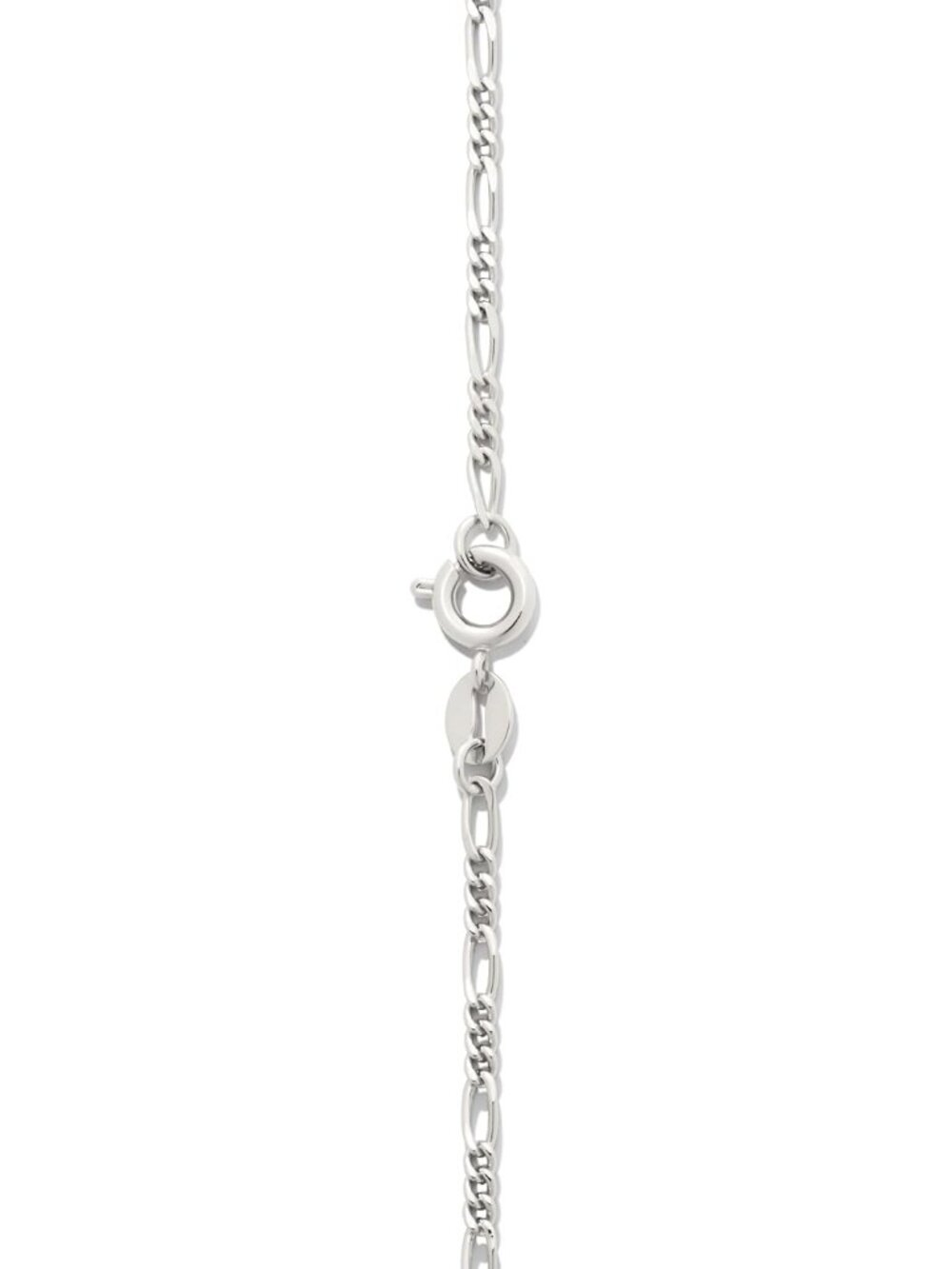 14k Gold or Sterling Silver Plated Figaro Chain Necklace - Picture 4 of 5